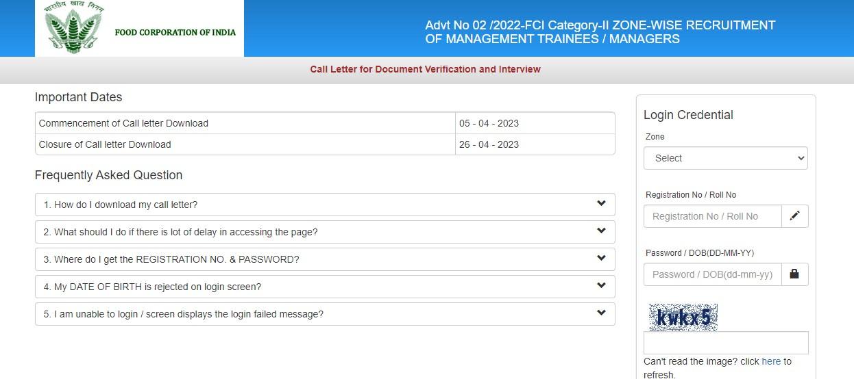 FCI Manager Interview Call Letter 2023 Out Direct Link Here_3.1