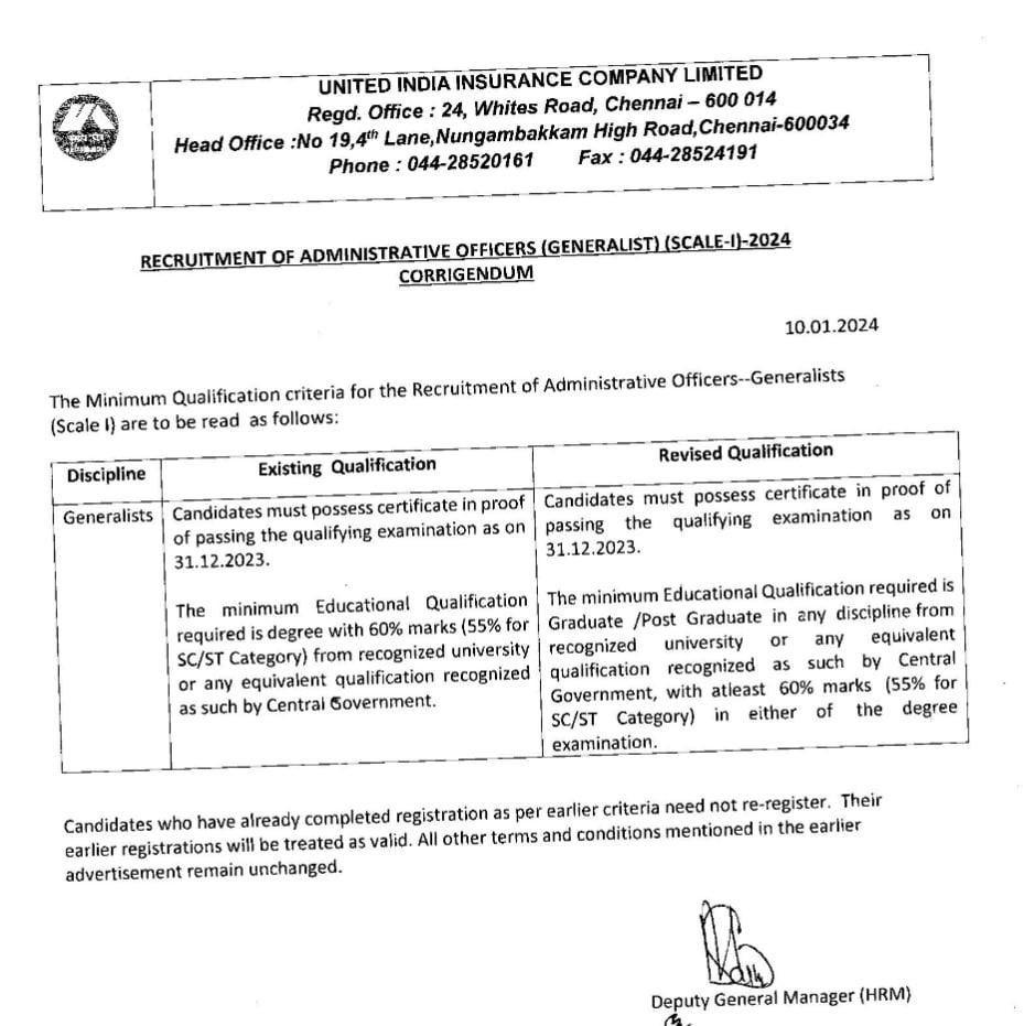 UIIC AO Recruitment 2024 Result and Cut Off Out for 250 Vacancies_4.1