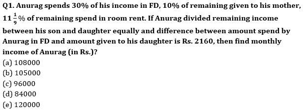 Quantitative Aptitude Quiz For Bank Mains Exam 2024-26th January |_3.1