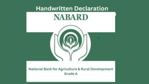 NABARD Grade A Handwritten Declaration 2024
