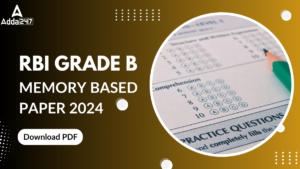 RBI Grade B Memory Based Paper 2024, Download PDF