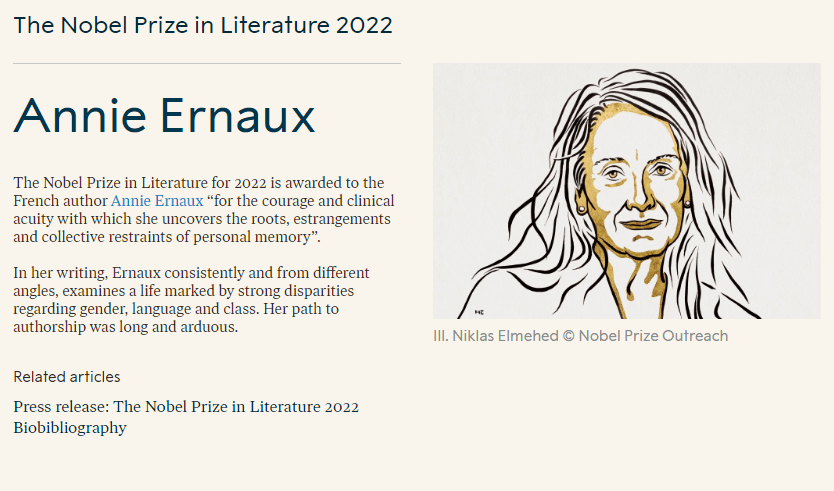 Annie Ernaux Won 2022 Nobel Prize for Literature_30.1