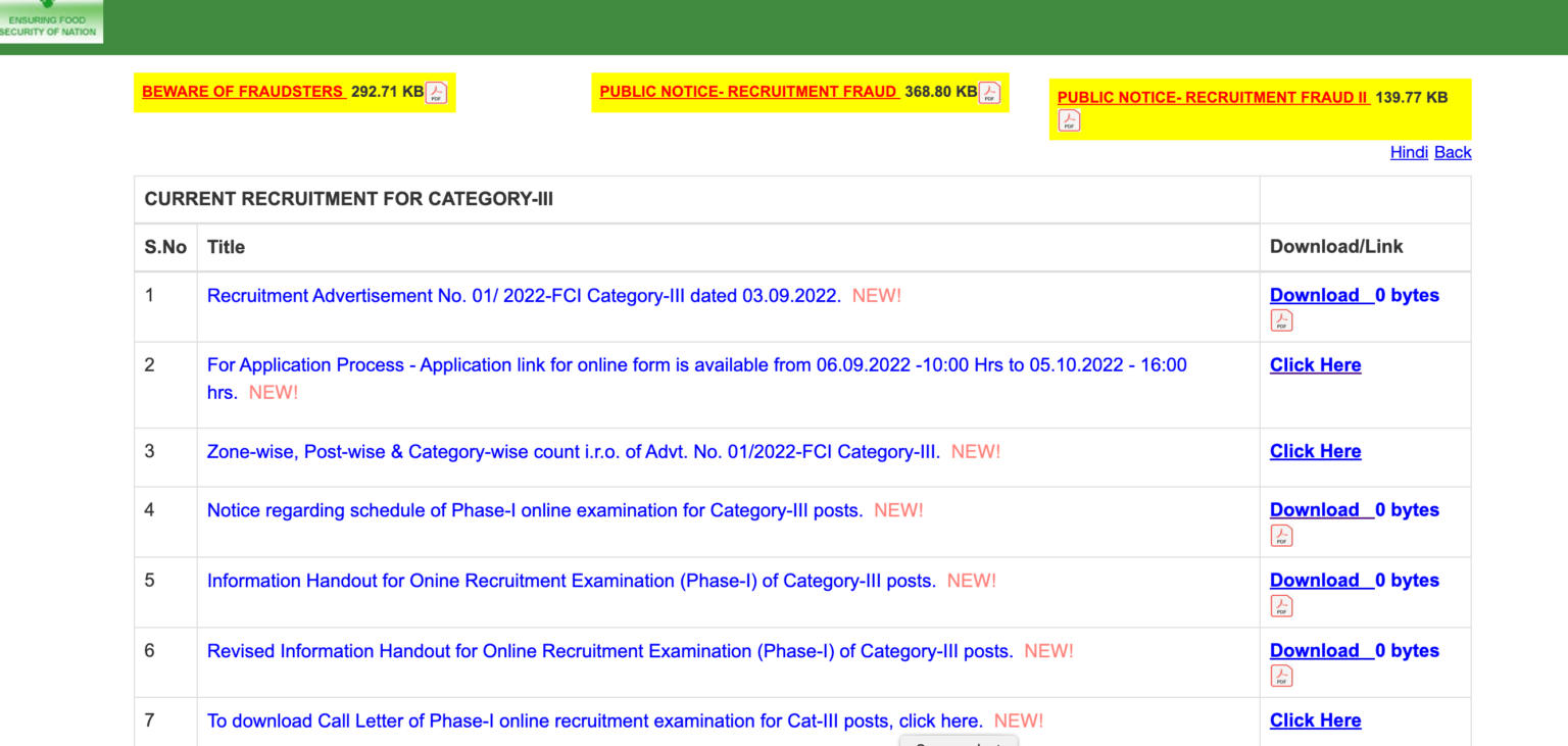 Fci Assistant Grade 3 Admit Card 2023 Out Download Link Fci Assistant Grade 3 Admit Card 2023 Out Download Link