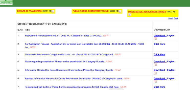 FCI Assistant Grade 3 Admit Card 2022 Out, Download Link_40.1