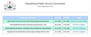UKPSC Forest Guard Admit Card 2023 To Be Released on 31 March_50.1