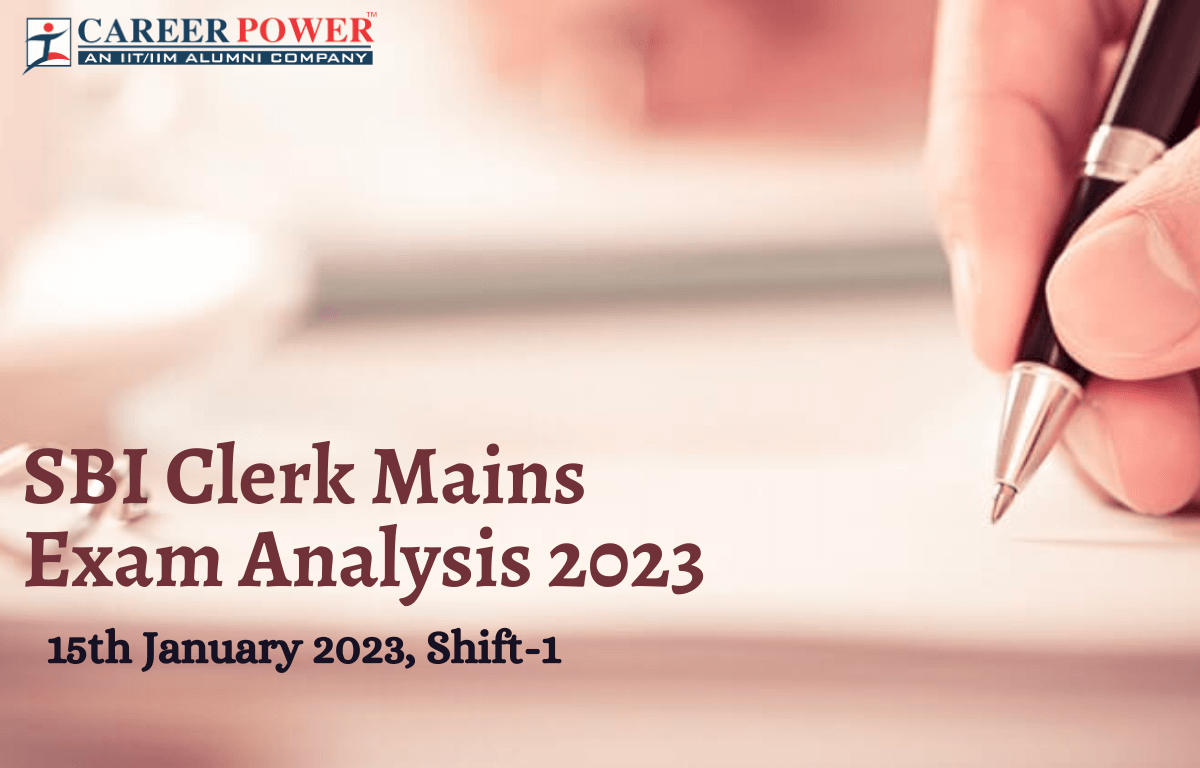 SBI Clerk Mains Exam Analysis 2023, 15 January Shift 1 Questions Asked_20.1