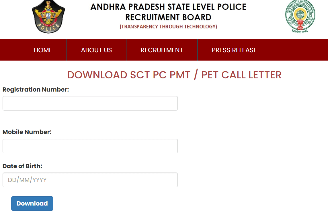 AP Police Constable Hall Ticket 2023 Out for PET PMT, Download Link_40.1
