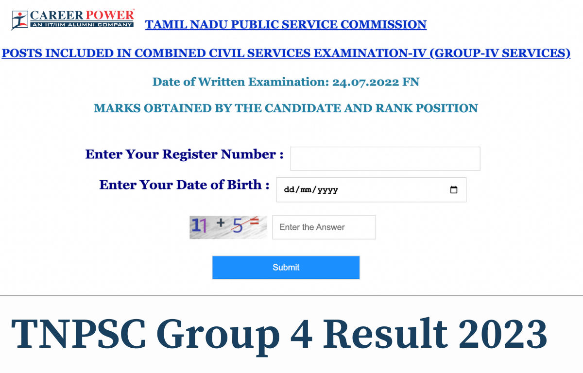 TNPSC group 4 result 2023