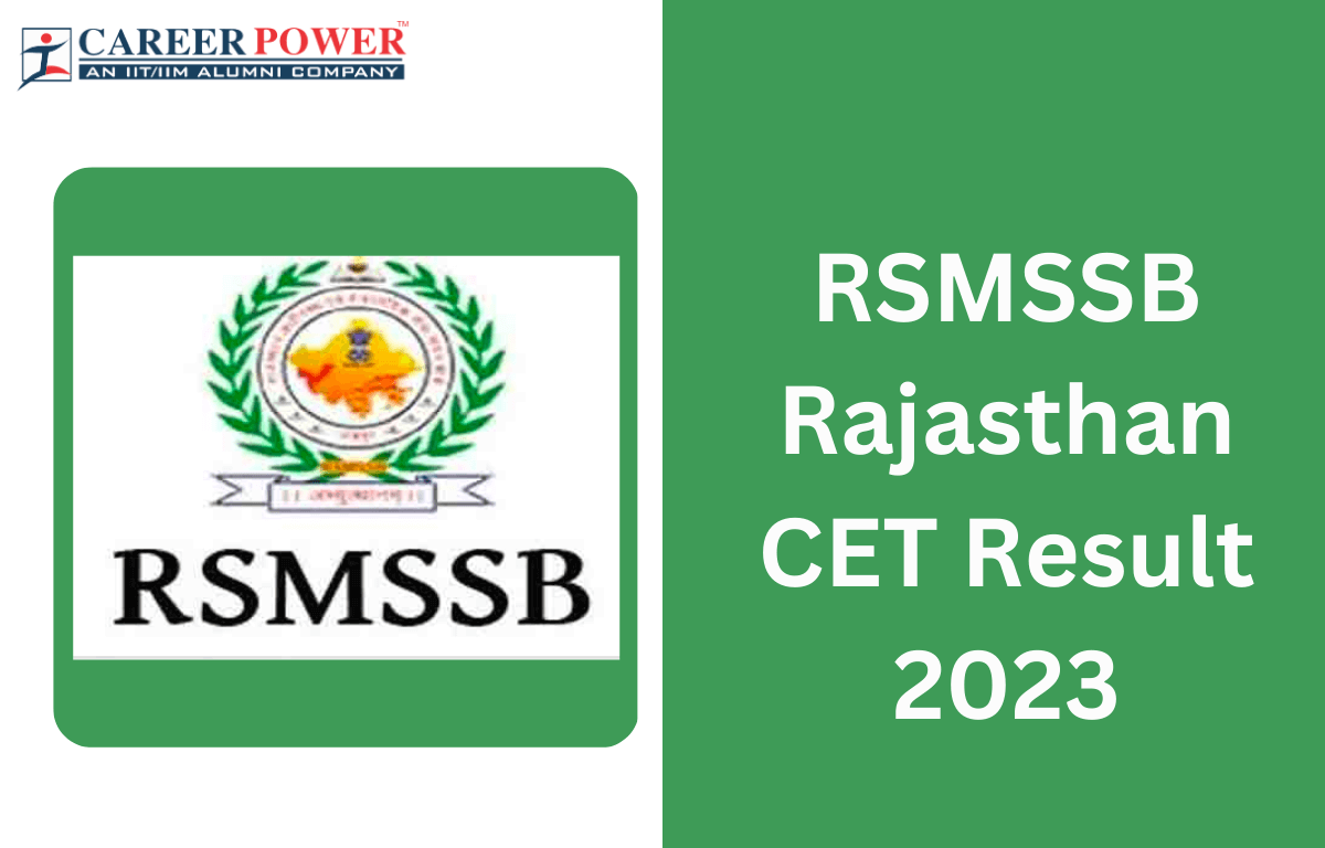 Rajasthan CET Result 2023 Out, RSMSSB CET Graduate Level Result Link_20.1