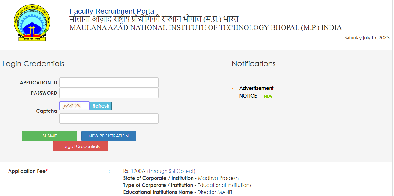 MANIT Recruitment 2023, Last Date to Apply Online for 127 Assistant ...