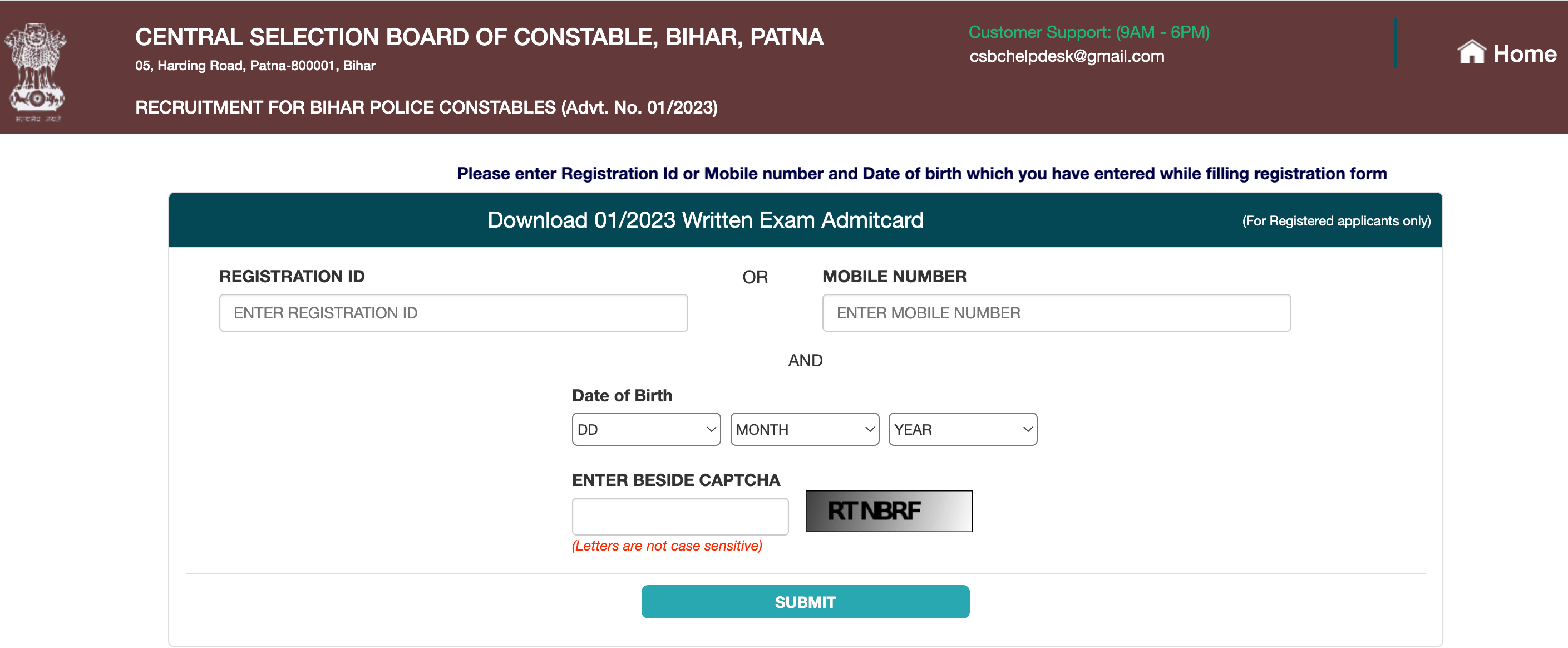 Bihar Police Admit Card 2023 Out, Download Constable Admit Card_70.1