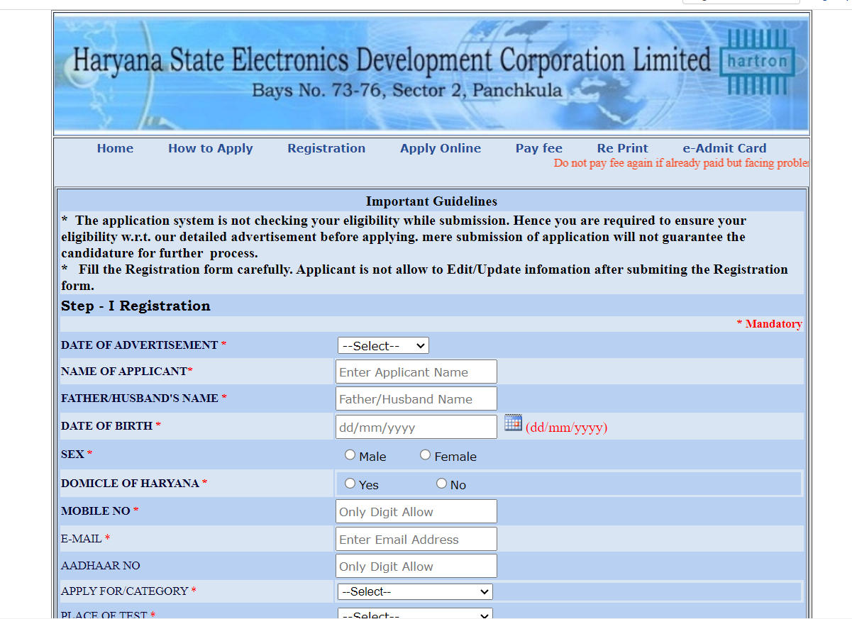 HARTRON Recruitment 2023, Apply Online for 129 DEO & Other Posts_40.1