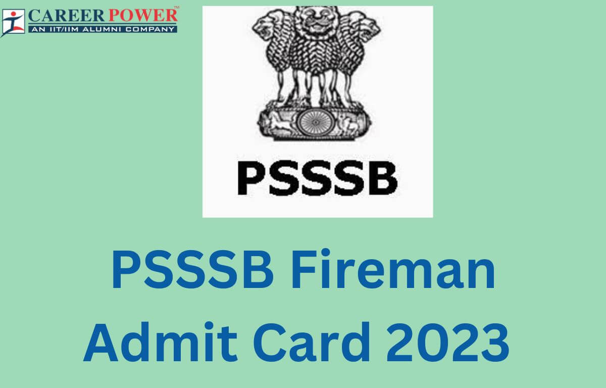 PSSSB Fireman Admit Card 2023