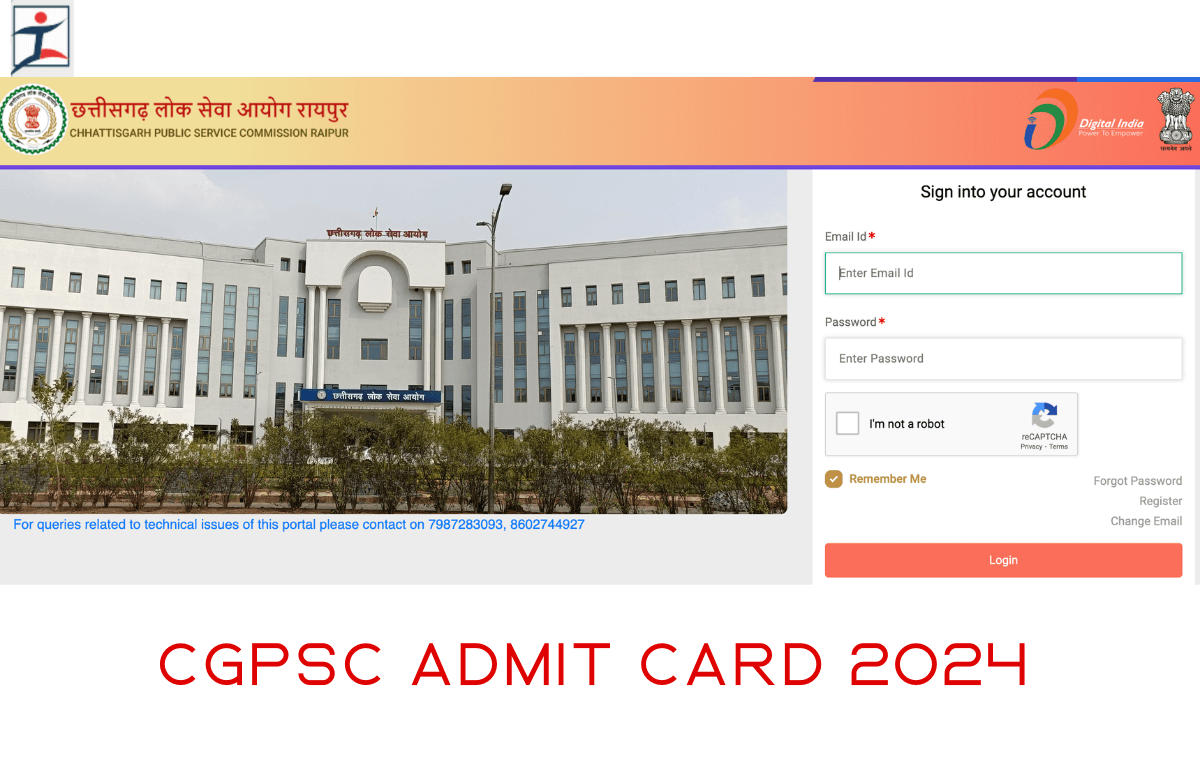 CGPSC Admit Card 2024 Out, Prelims Hall Ticket Download Link_20.1