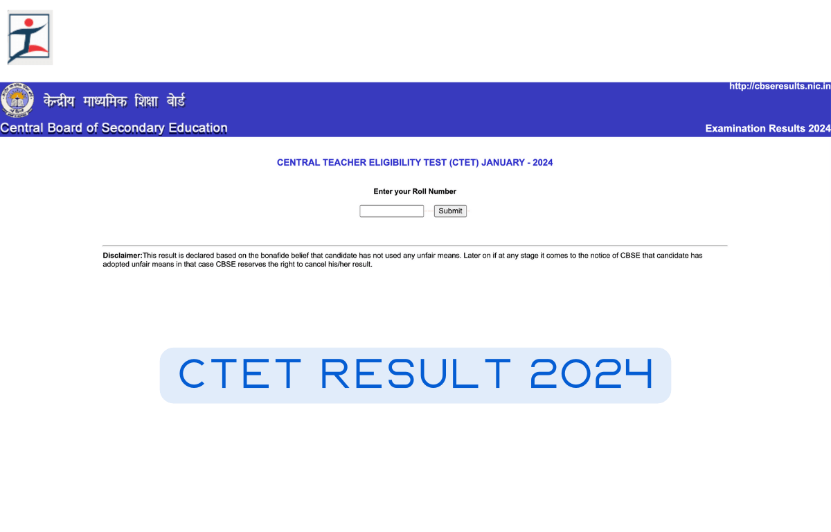 CTET Result 2024