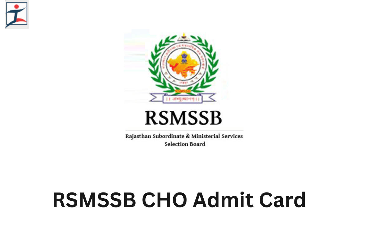 RSMSSB CHO Admit Card