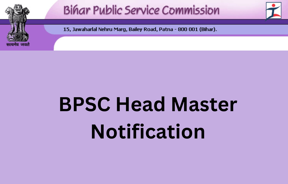 BPSC Head Master Notification