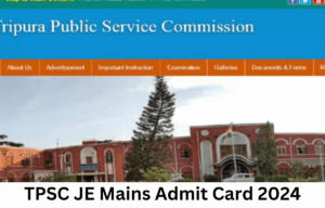TPSC JE Mains Admit Card 2024