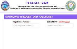 TS EDCET Hall Ticket 2024