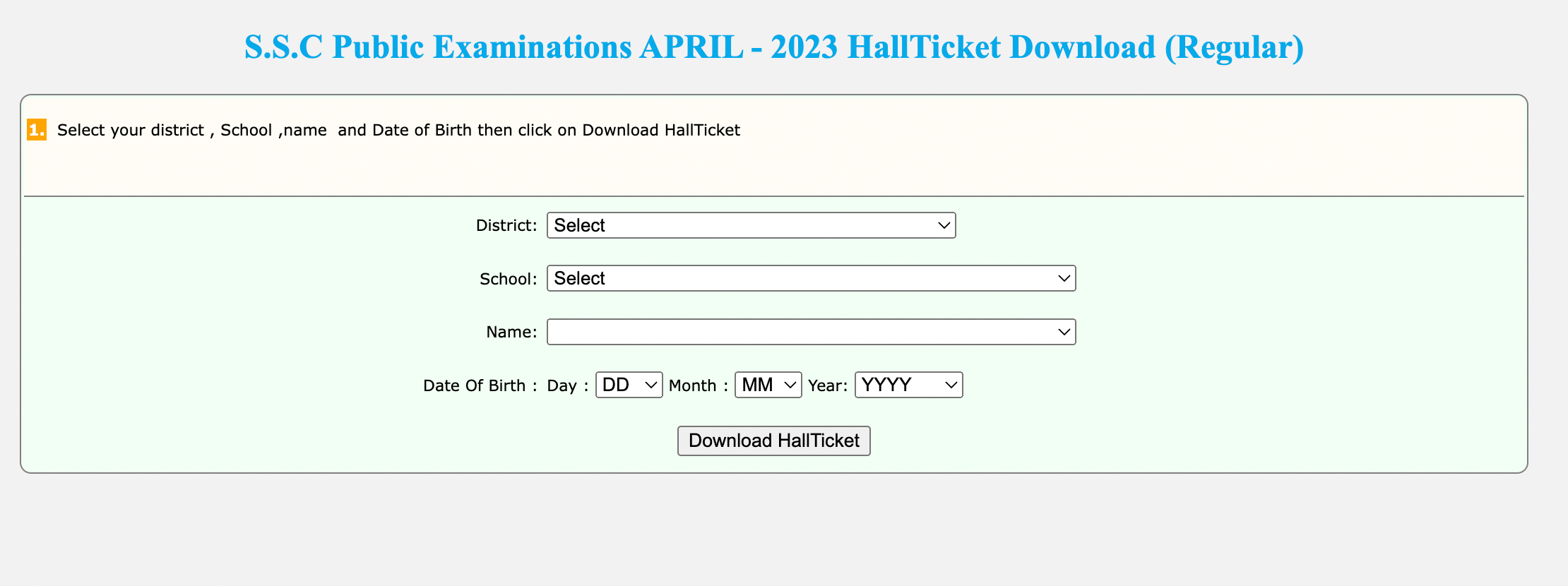 AP SSC Hall Ticket 2023 Out for Class 10th, Direct Download Link_50.1