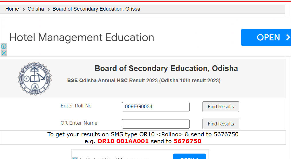 BSE Odisha Result 2023 Out for 10th Class, Odisha 10th Result Link_50.1