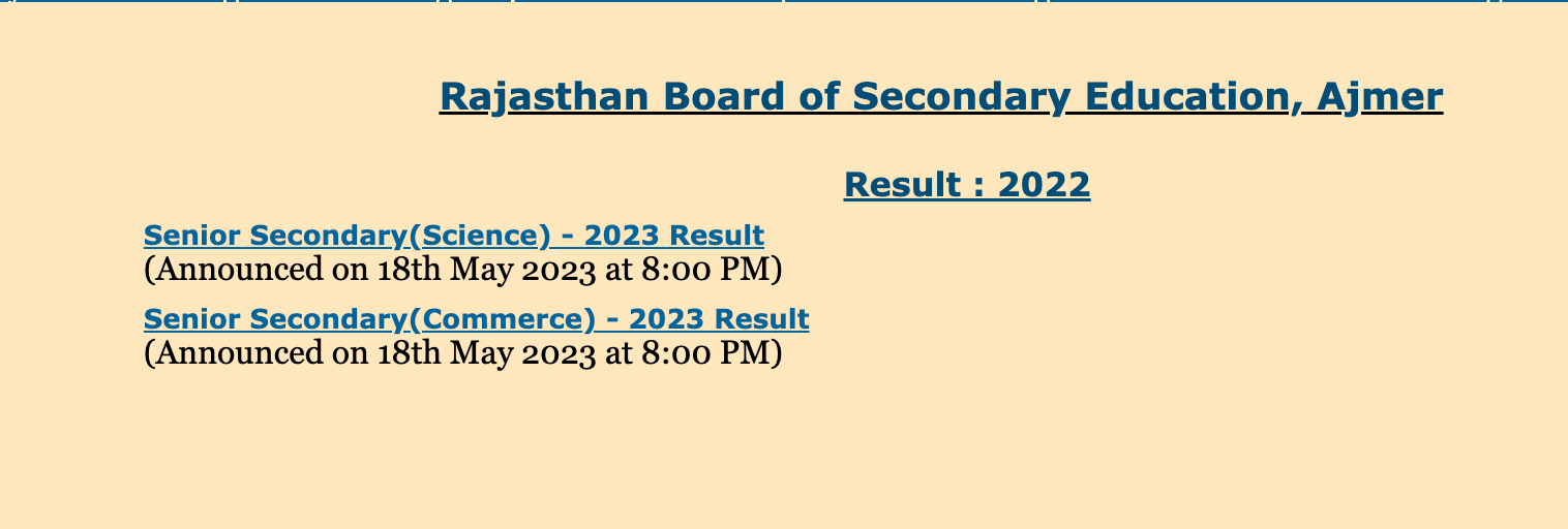 RBSE 12th Result 2023 Out, Rajasthan Board 12 Result यहाँ चेक करे_5.1