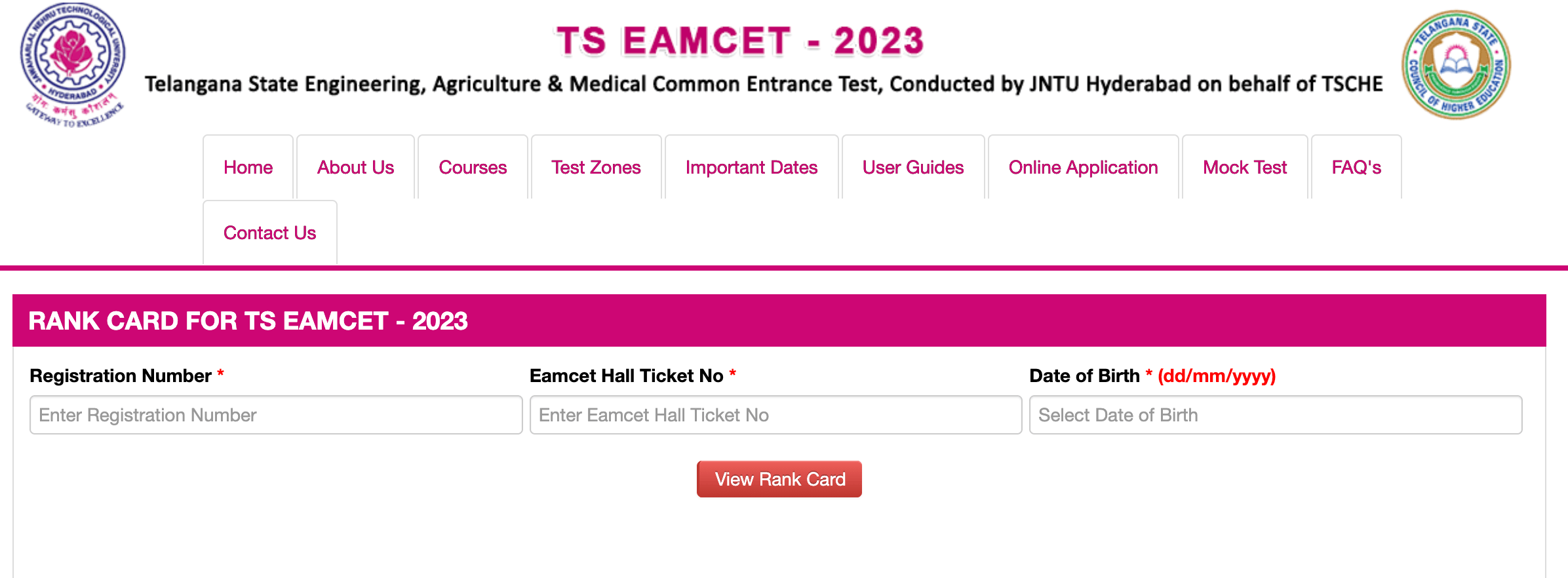 TS EAMCET Results 2023 Out, TS EAMCET Rank Card Link Active_5.1