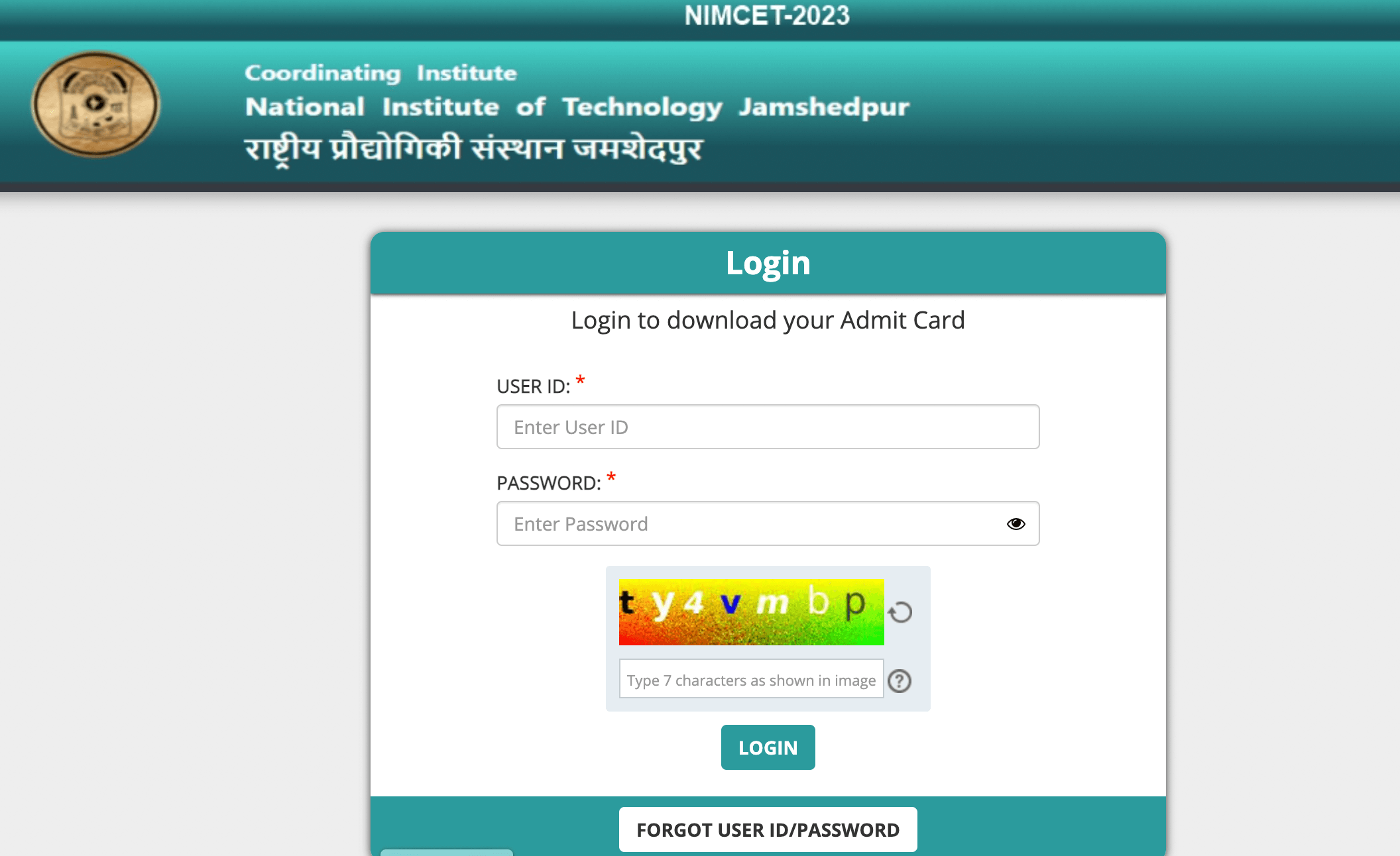 NIMCET Admit Card 2023 Out, Download Link