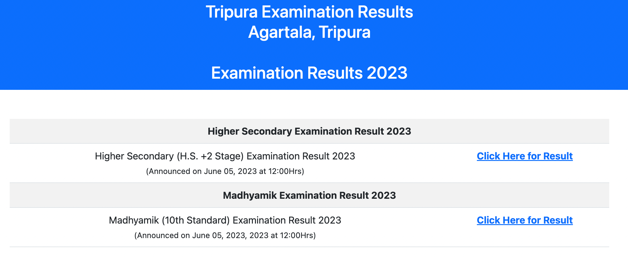 Tripura Madhyamik Result 2023 Out, TBSE Class 10 Result Link_40.1
