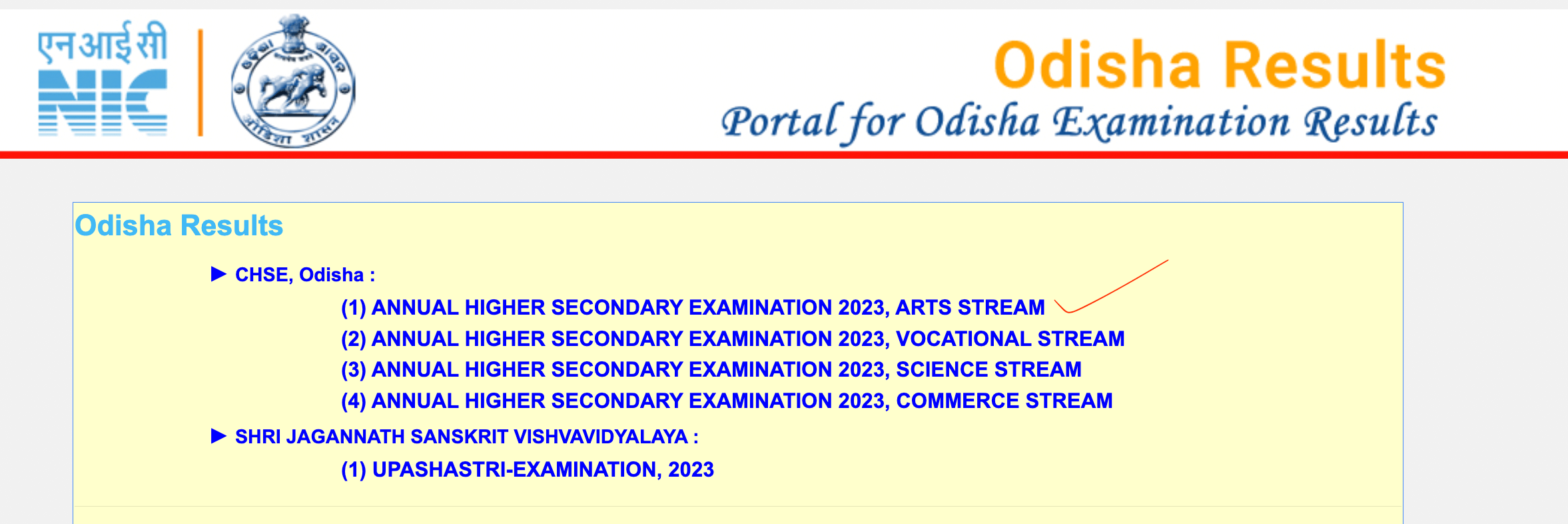 CHSE Odisha Result 2023 Arts Out, CHSE +2 Result Link_40.1