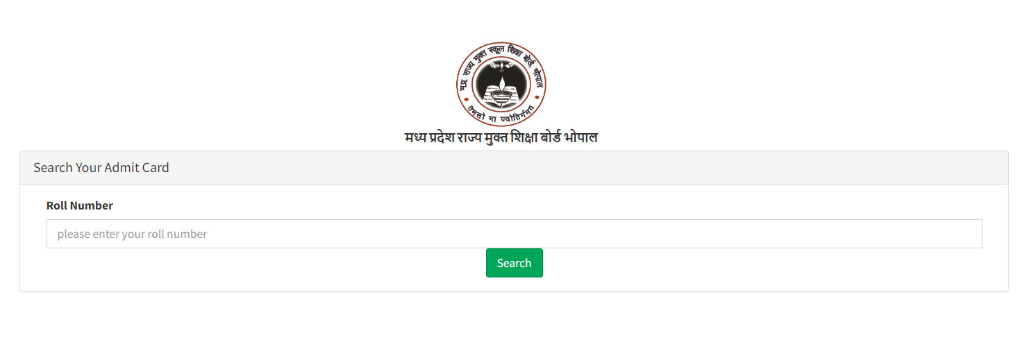 MPSOS Admit Card 2023 Out, MP Open School 10th & 12th Hall Ticket Link_60.1