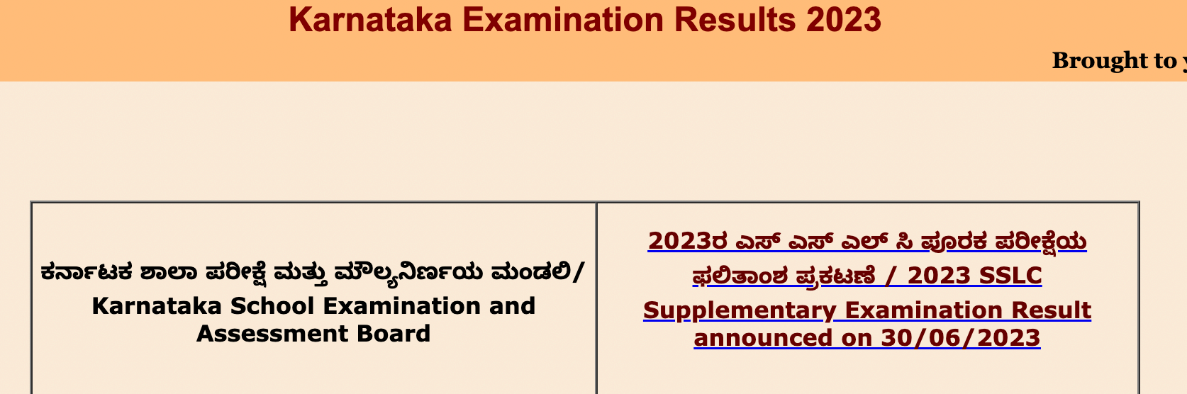 SSLC Supplementary Result 2023 Out, Karnataka SSLC Result Link_10.1