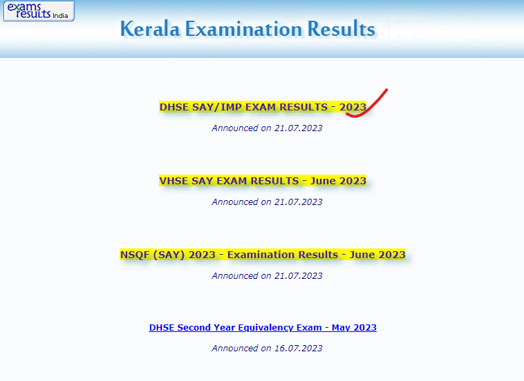 Kerala Plus Two SAY Exam Result 2023 Out, 12th Supplementary Result Link_4.1