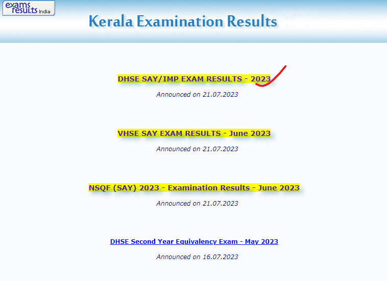 Kerala Plus Two SAY Exam Result 2023 Out, 12th Supplementary Result Link_40.1