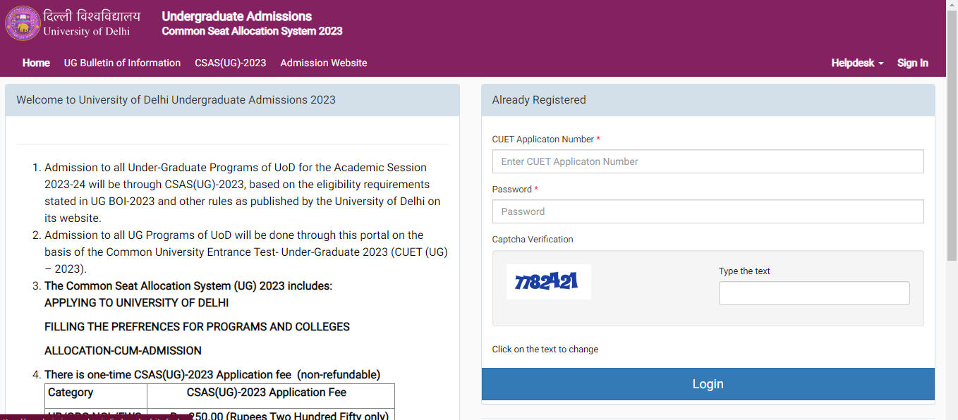 DU First Merit List 2023 Out, CSAS 1st Seat Allocation List @admission.uod.ac.in_30.1