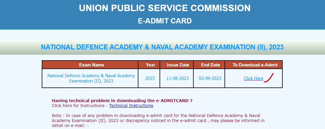 NDA Admit Card 2023 Out, NDA 2 Hall Ticket Download Link_50.1