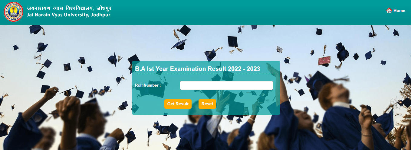 JNVU Result 2023 Out, B.A 1st Year Exam Result Direct Link_50.1