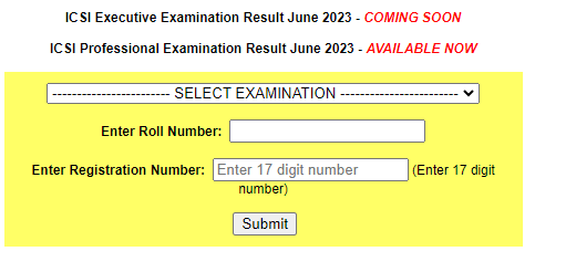 ICSI CS Result 2023 Out, CS Professional and Executive Result Link_7.1