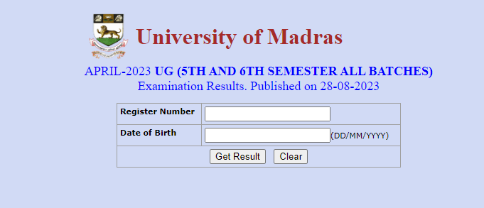 Madras University Result 2023 Out, UNOM Results Link @unom.ac.in_4.1