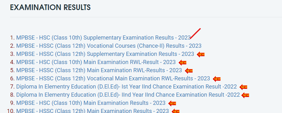 MP Board 10th Supplementary Result 2023 Out, MPBSE 10 Result Link_4.1