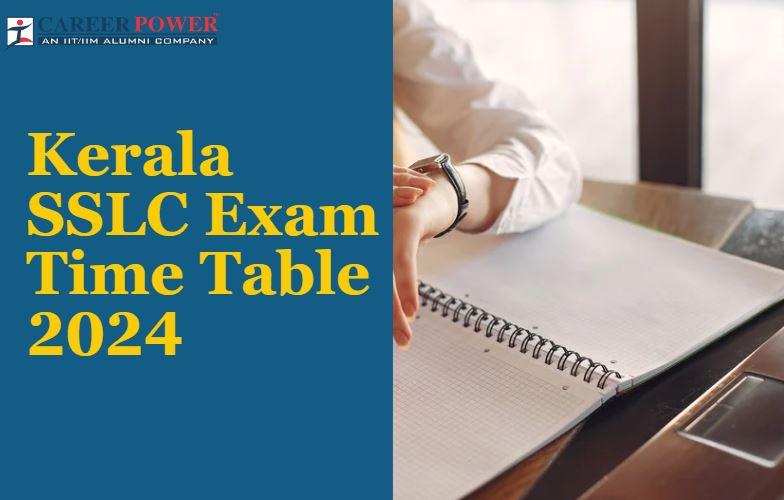 Kerala SSLC Exam Time Table