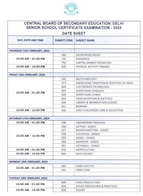 cbse-date-sheet-2024-class-10th-12th-exam-schedule