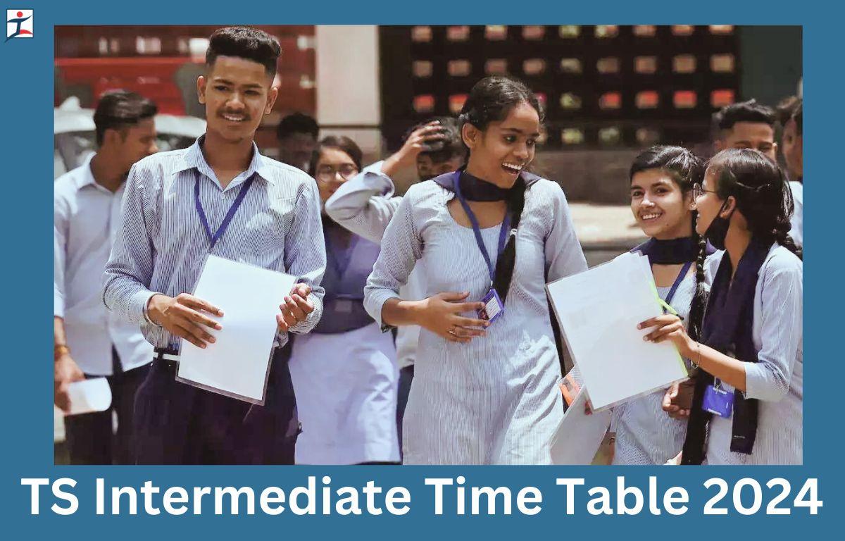 TS Intermediate Exam Date 2024 Out, TS Inter 1st, 2nd Year Time Table_20.1