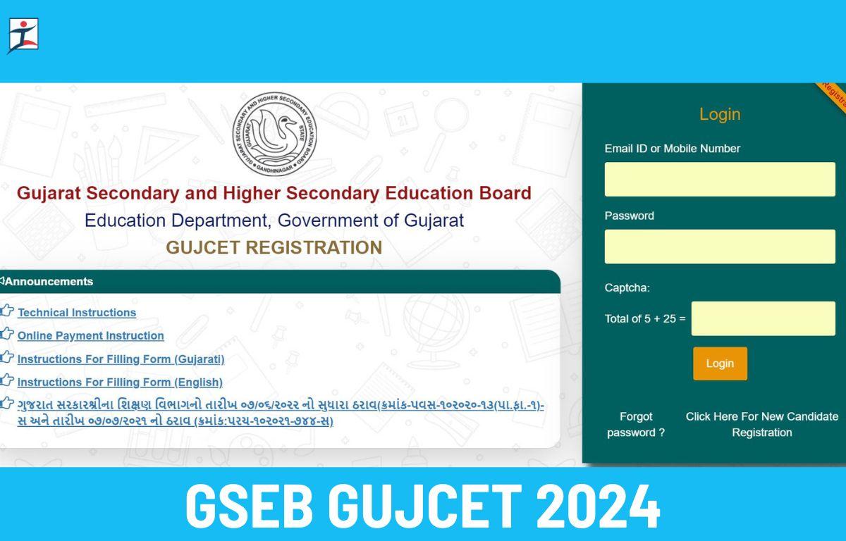 GUJCET 2024 Registration Extended, Exam Date, Eligibility and Syllabus_20.1