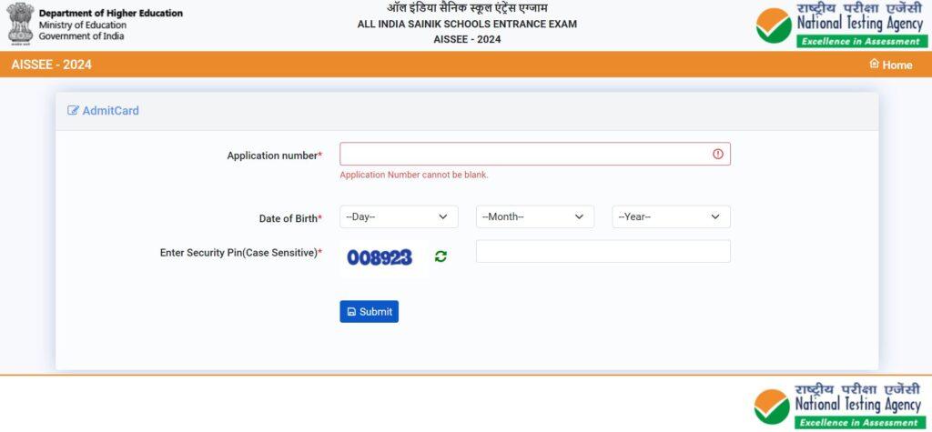 AISSEE Sainik School Admit Card 2024 Out for Class 6 and 9, Download Link_4.1