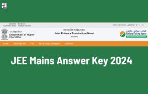 JEE Mains Response Sheet 2024