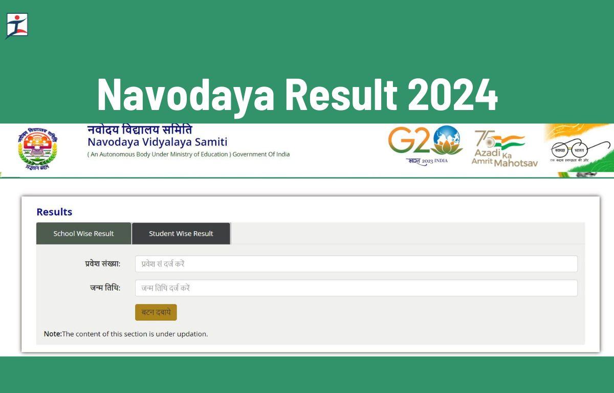 Navodaya Result 2024 Class 6, Release Date, PDF Download Link at navodaya.gov.in_20.1