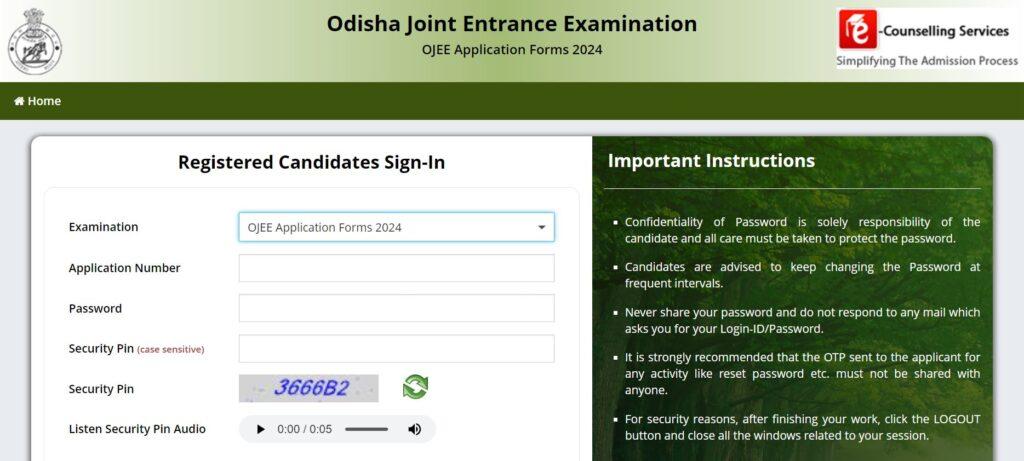 OJEE 2024 Application Form Out, Eligibility, Form Fee and Steps to Fill_30.1