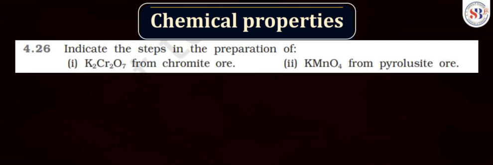 KMnO4 and K2Cr2O7 - Preparation, Physical and Chemical Properties_220.1