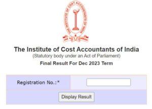 ICMAI Result Dec 2023 Out, CMA Inter, Final Pass Percentage, Toppers_4.1